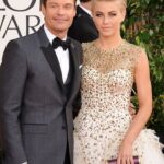 Former couple Ryan Seacrest and Julianne Hough at the 70th Annual Golden Globe Awards at The Beverly Hilton Hotel on January 13, 2013