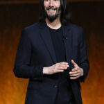 Keanu Reeves speaks onstage during CinemaCon 2022