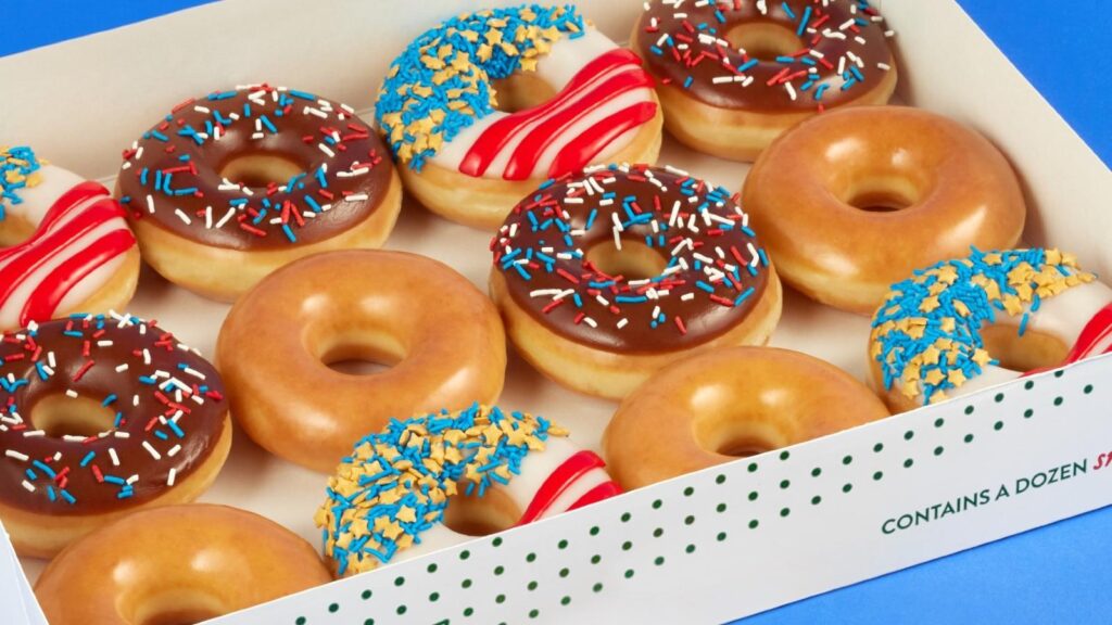 Krispy Kreme Olympic donuts