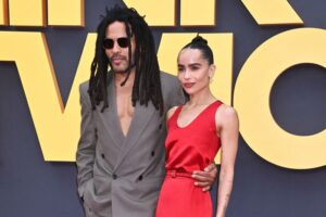 Lenny Kravitz Supports Daughter Zoë At 'Blink Twice' Premiere