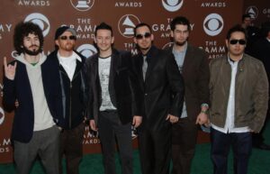 Linkin Park at the 48th Grammy Awards in Los Angeles in February 2006