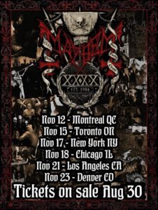 MAYHEM Announces Special 40th-Anniversary North American Tour