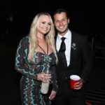 Miranda Lambert and husband Brendan McLoughlin backstage at the 59th Academy of Country Music Awards from Ford Center at The Star on May 16, 2024, in Frisco, Texas