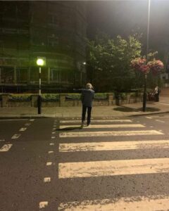 Paul McCartney revisits famous Abbey Road zebra crossing