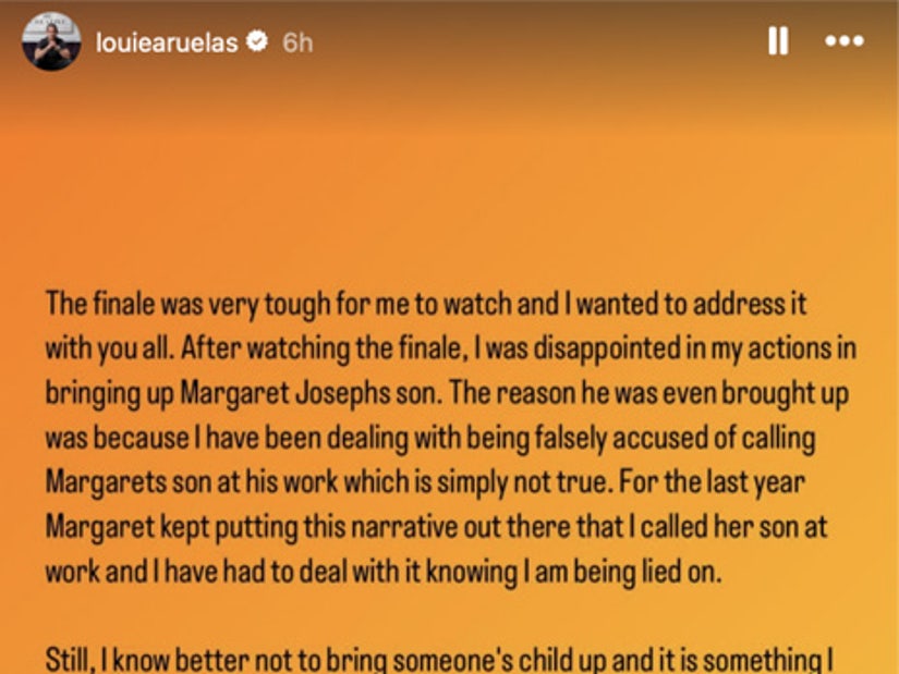 RHONJ's Teresa Giudice's Husband Louie Ruelas Apologizes To Margaret Josephs For Behavior During Finale