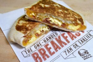 Taco Bell breakfast crunchwrap