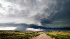 supercell tornado storms in South Dakota