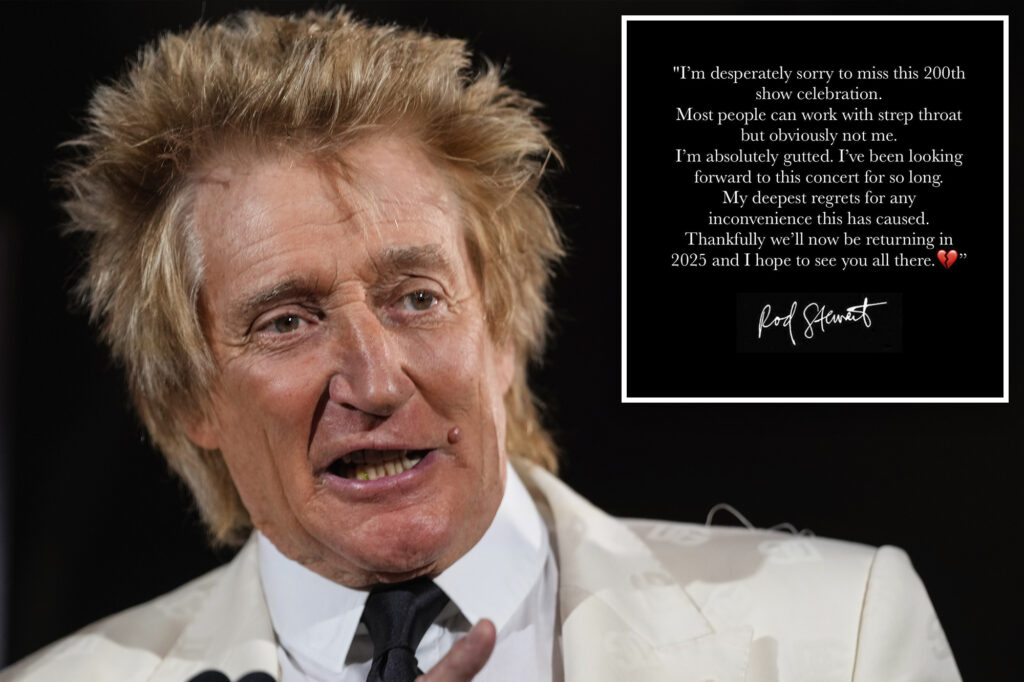 Rod Stewart, 79, cancels 200th Vegas residency show due to illness