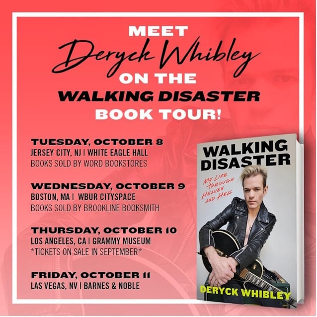 SUM 41's DERYCK WHIBLEY Announces Book Tour For Memoir 'Walking Disaster: My Life Through Heaven And Hell'