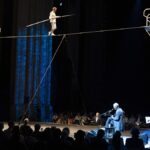 Sting Performs as Philippe Petit Recreates Twin Towers Highwire Stunt