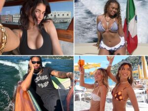 Celebs Vacaying In Italy