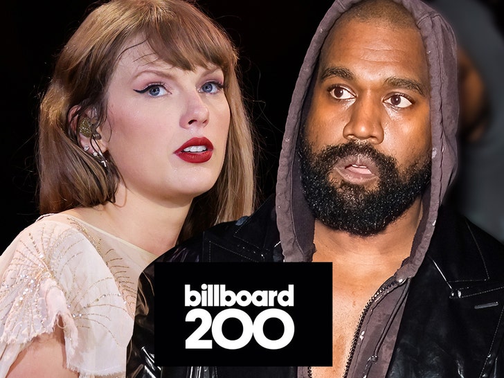 taylor swift kanye west billboard 200