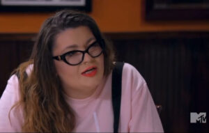 Amber Portwood at her daughter's 15th birthday party during a summer episode of Teen Mom: The Next Chapter