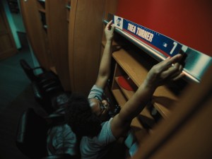 Trea Turner's name goes up in the Phillies' locker room.