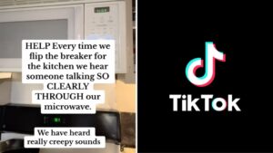TikToker freaks out over “creepy” sounds coming from microwave