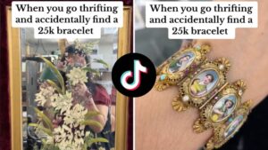 TikToker stunned after finding bracelet worth $25K at church thrift shop
