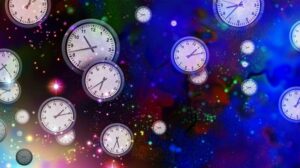 time traveler clocks in space