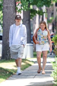 Timothée Chalamet was spotted out and about in Los Angeles, California with his mom Nicole Flender