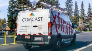 Comcast Cable Xfinity service van