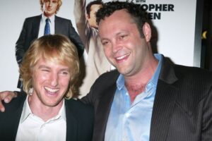 Vaughn (right) and co-star Owen Wilson at the 2005 premiere of "Wedding Crashers."