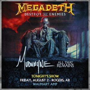 Watch: MEGADETH Kicks Off 'Destroy All Enemies' Summer 2024 U.S. Tour In Rogers, Arkansas