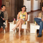 American Idol judges, Lionel Richie and Luke Bryan pictured with former co-judge, Katy Perry