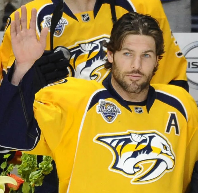 Mike Fisher at Los Angeles Kings v Nashville Predators in 2016