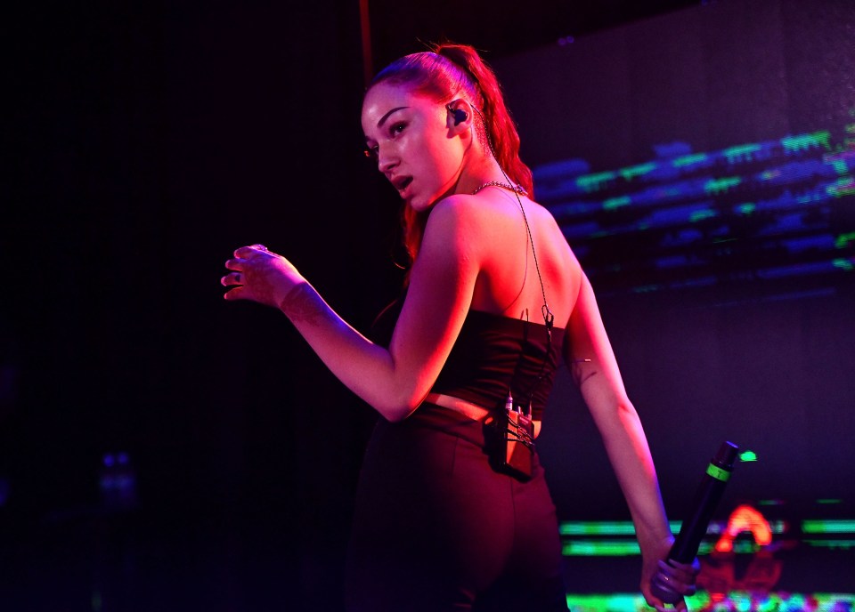 Bhad Bhabie performs onstage during the final night of her Bhanned in the USA tour in 2018