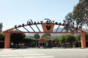 The entrance to Walt Disney Co. in Burbank