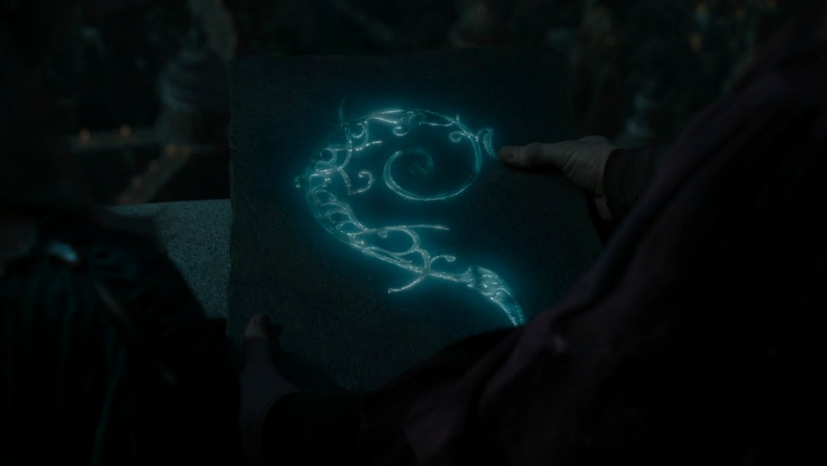 Mithril in Ithildin form on The Rings of Power season two