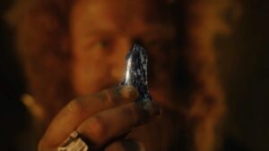 Durin the dwarf holds up a piece of mithril, a silvery ore. What is Mithril?