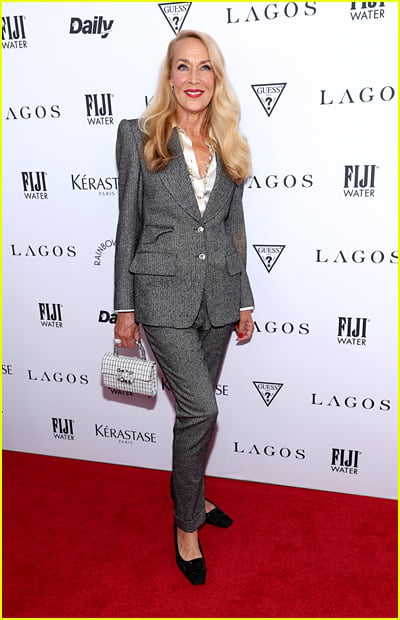 Jerry Hall at the Fashion Media Awards