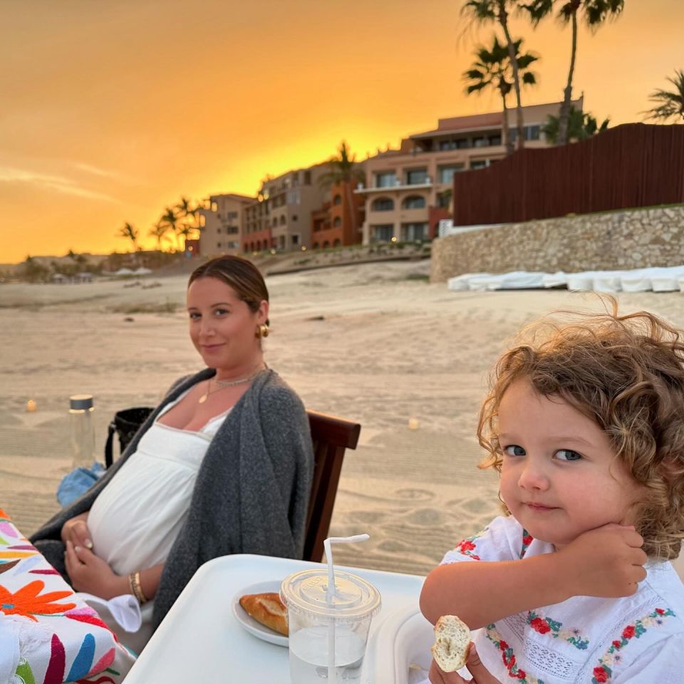 Ashley Tisdale recently shared photos from her Babymoon in Mexico with her husband and 3-year-old daughter, Jupiter