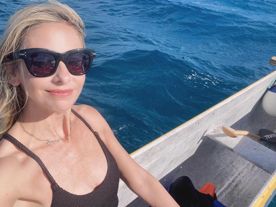 Sarah Michelle Gellar wears a tiny bikini in a recent social media post