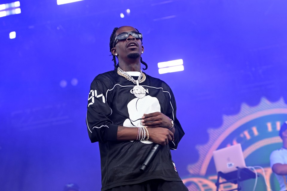 Rich Homie Quan performing at a Kentucky Music Festival in May