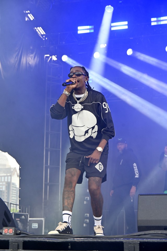 Rich Homie Quan performed at the inaugural 2024 Gazebo Festival at Waterfront Park on May 25, 2024, in Louisville, Kentucky