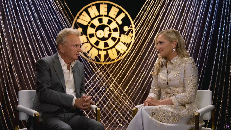 Wheel of Fortune social media correspondent Maggie Sajak talks to her dad Pat Sajak