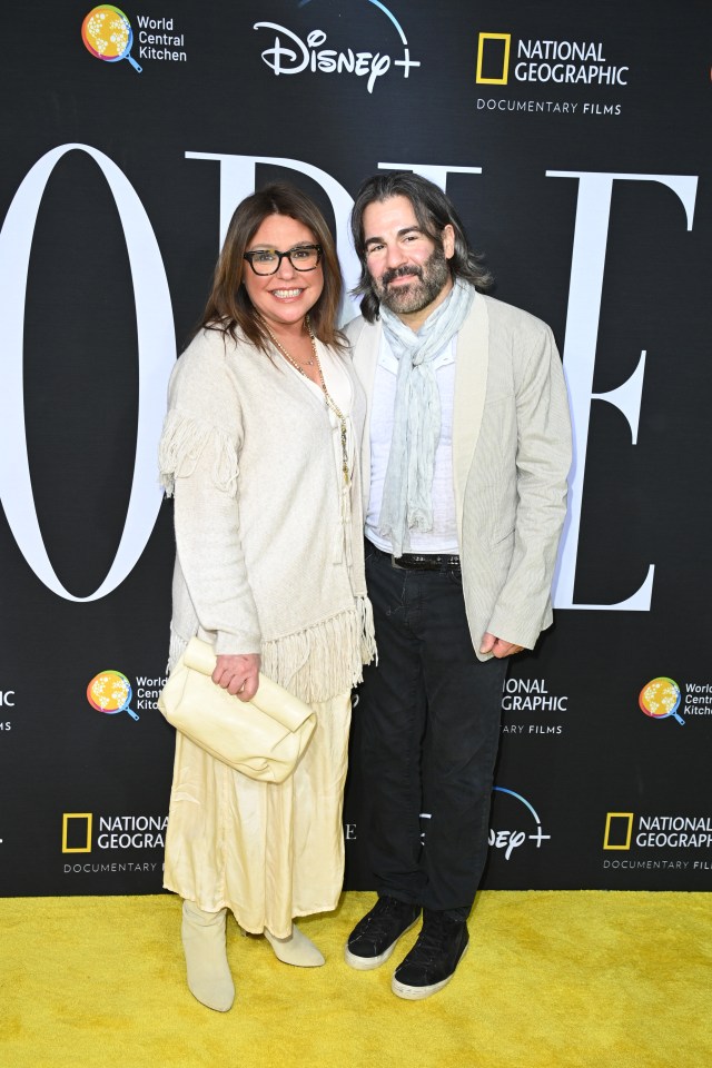 Rachael Ray and John M. Cusimano attend National Geographic Documentary Films’ WE FEED PEOPLE New York Premiere at SVA Theater on May 03, 2022, in New York City