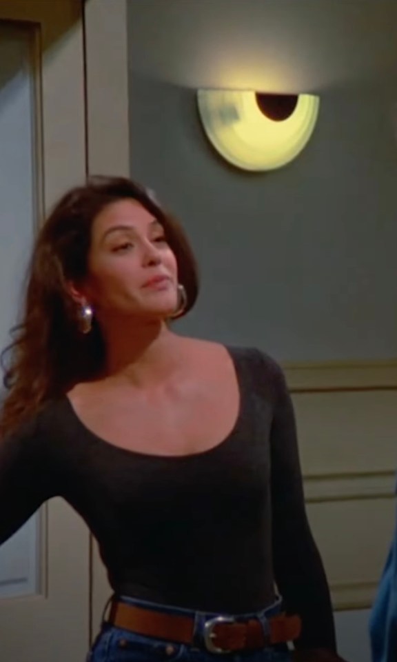 Teri Hatcher playing the role of Sidra Holland in a Seinfeld episode titled The Implant