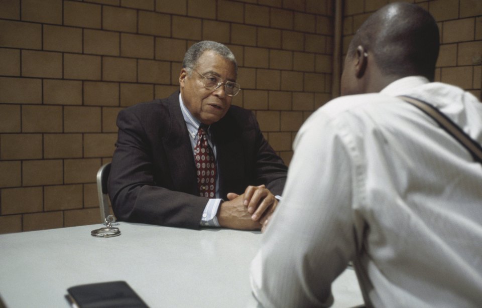 James Earl Jones is seen in a scene from Homicide: Life on the Street