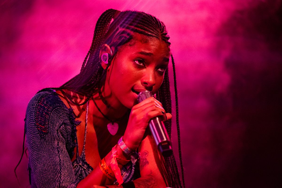 WILLOW performs onstage during Weekend 2, Day 3 of the 2023 Coachella Valley Music and Arts Festival on April 23, 2023 in Indio, California. 