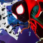 The Spot vs. Miles Morales Spider-Man in Spider-Man: Across the Spider-Verse.