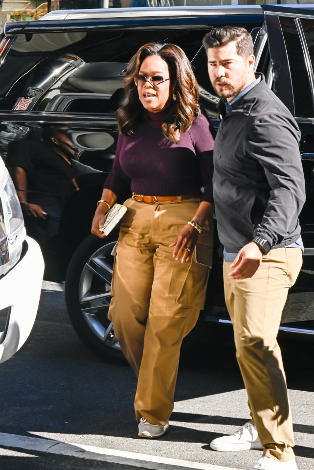 Oprah Winfrey shows off her weight loss while in New York City on September 9, 2024