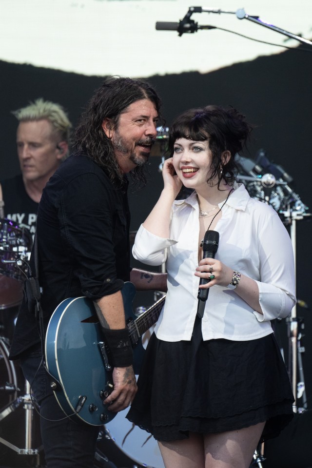 Dave performed with his daughter Violet on The Pyramid Stage at  Glastonbury Festival last year