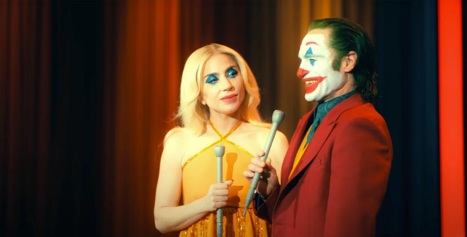 Joaquin Phoenix and Lady Gaga in Joker: Folie a Deux