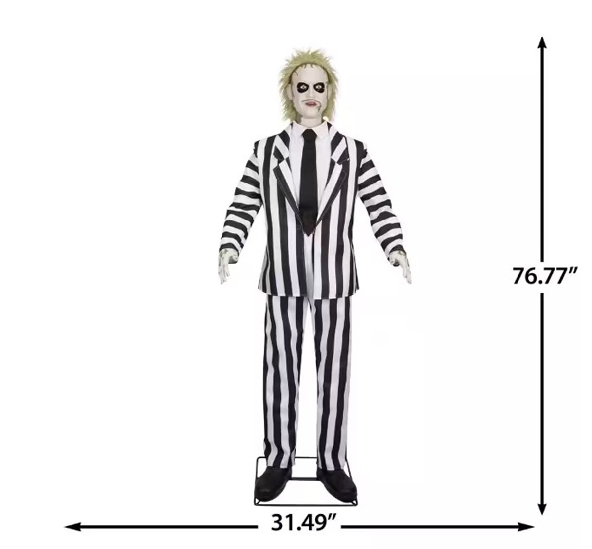 Beetlejuice animatronic scale chart.