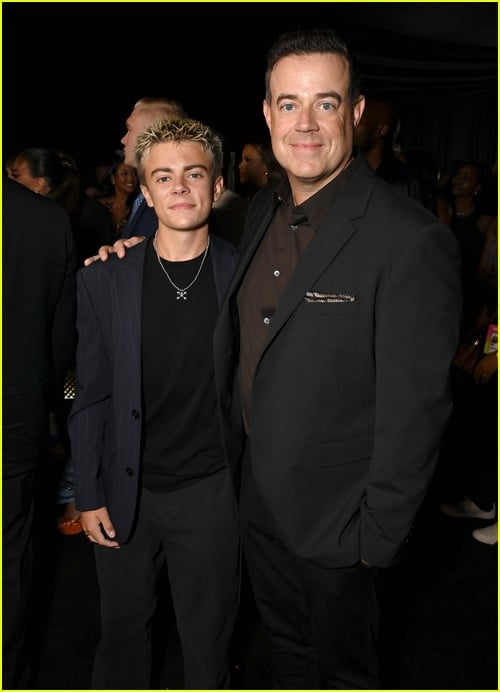 Carson Daly and son Jackson at the MTV VMAs 2024