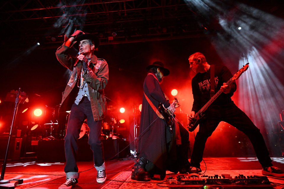 Perry Farrell, Dave Navarro and Eric Avery perform with Jane’s Addiction at Pier 17 Rooftop on September 11, 2024 in New York City