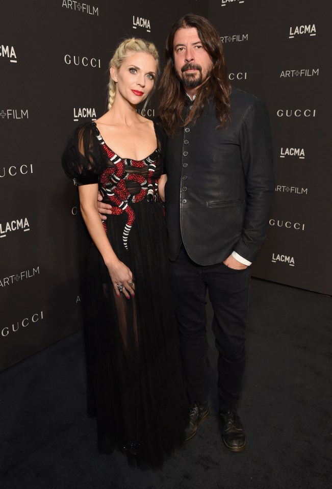 Dave Grohl and his wife Jordyn Blum attended the 2018 LACMA Art + Film Gala