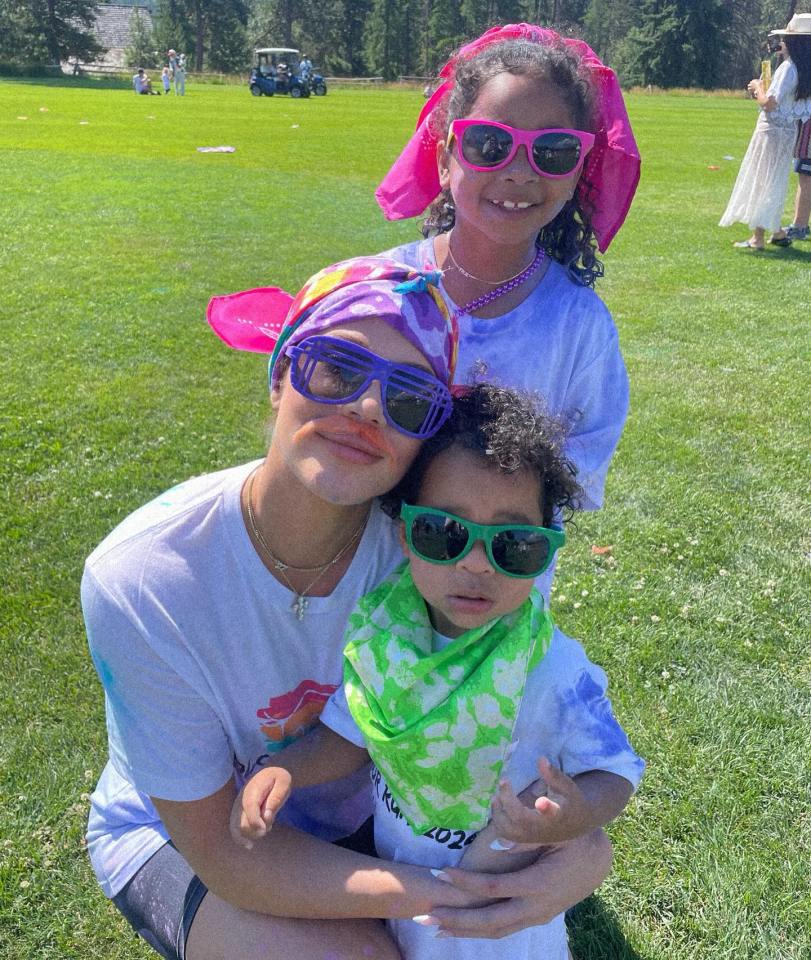 Khloe Kardashian and daughter True participated in a kids 'color run’ that her son Tatum also attended